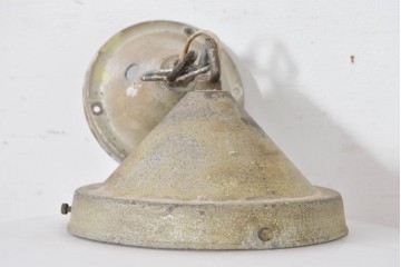 和製アンティーク　大型　ふっくらとした立体装飾がユニークな天井照明　(R-084048)