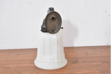 和製アンティーク　優美なエンボス装飾が施されたウォールライト　(R-084050)