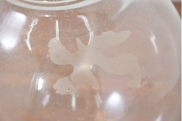 《引っ掛けシーリング式ペンダントライト加工費込み》　和製ヴィンテージ　柔らかな丸みを帯びた球体型のペンダントライト　(R-084053)