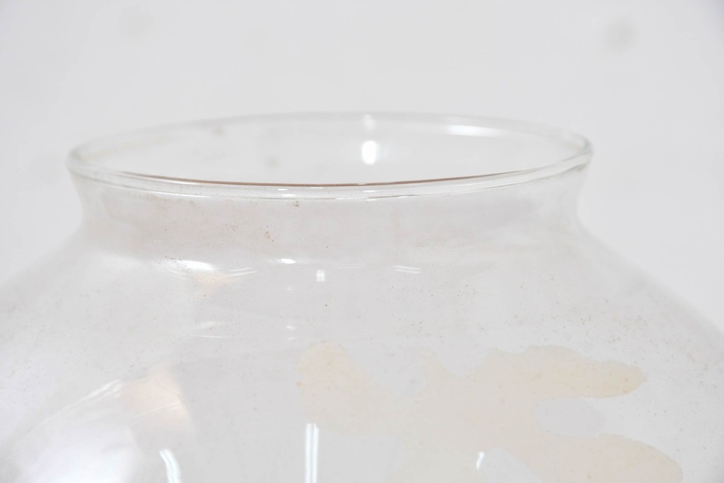 《引っ掛けシーリング式ペンダントライト加工費込み》　和製ヴィンテージ　柔らかな丸みを帯びた球体型のペンダントライト　(R-084053)