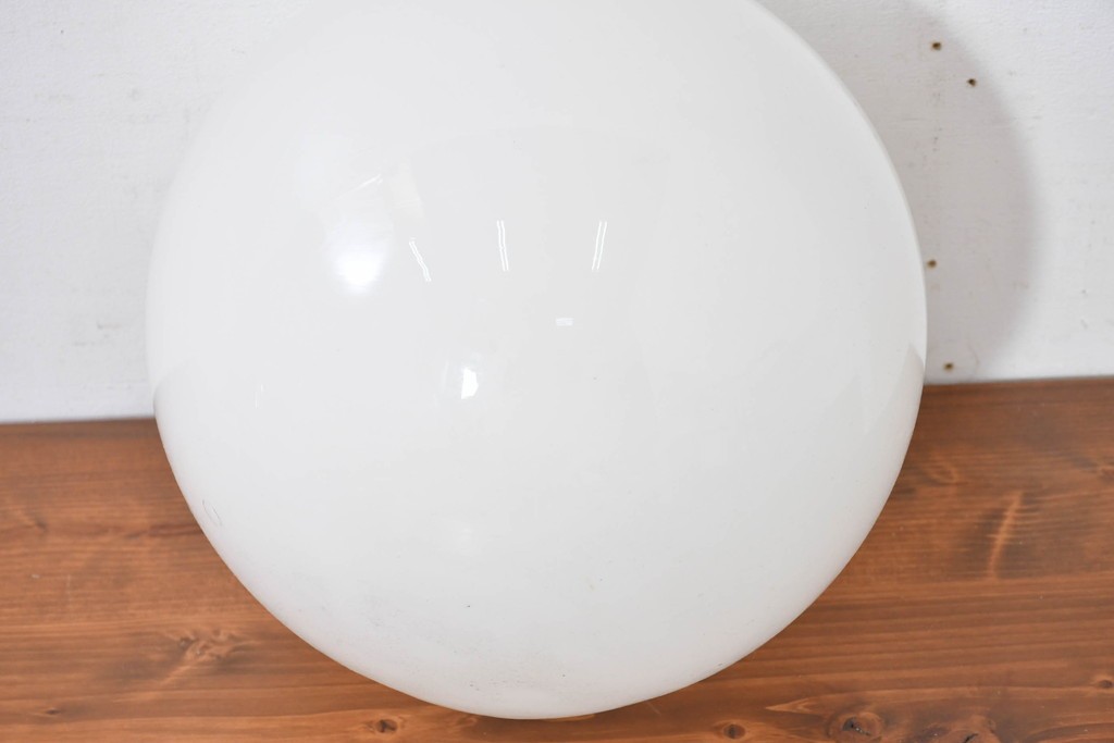 《引っ掛けシーリング式ペンダントライト加工費込み》　和製アンティーク　まるい光の球がぬくもりの空間を演出する天井照明　(R-084054)