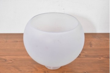 《引っ掛けシーリング式ペンダントライト加工費込み》　和製アンティーク　どこか懐かしい光を灯すオパールガラスの天井照明　(R-084055)