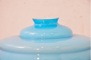 《引っ掛けシーリング式ペンダントライト加工費込み》　和製アンティーク　被せガラスが美しい天井照明　(R-084058)