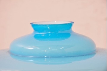 《引っ掛けシーリング式ペンダントライト加工費込み》　和製アンティーク　被せガラスが美しい天井照明　(R-084058)