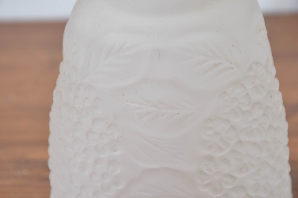 《引っ掛けシーリング式ペンダントライト加工費込み》　フランスヴィンテージ　紫陽花文様が愛らしいペンダントライト　(R-084068)