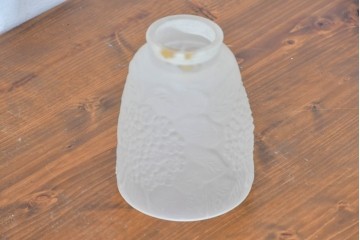 《引っ掛けシーリング式ペンダントライト加工費込み》　フランスヴィンテージ　紫陽花文様が愛らしいペンダントライト　(R-084068)