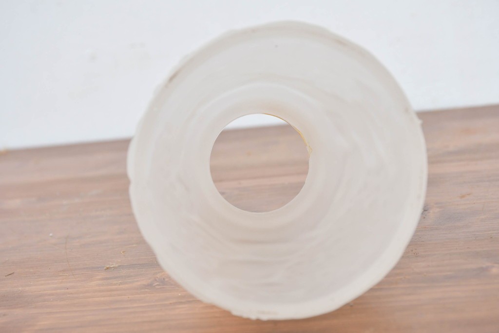 《引っ掛けシーリング式ペンダントライト加工費込み》　フランスヴィンテージ　紫陽花文様が愛らしいペンダントライト　(R-084068)