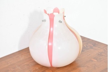 《引っ掛けシーリング式ペンダントライト加工費込み》　和製ヴィンテージ　三菱電機(Mitsubishi Electric)　ルミフワラー　レトロポップで可愛らしいフォルムのペンダントライト　(R-084072)