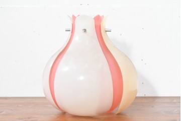 《引っ掛けシーリング式ペンダントライト加工費込み》　和製ヴィンテージ　三菱電機(Mitsubishi Electric)　ルミフワラー　レトロポップで可愛らしいフォルムのペンダントライト　(R-084072)