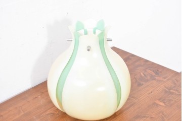 《引っ掛けシーリング式ペンダントライト加工費込み》　和製ヴィンテージ　三菱電機(Mitsubishi Electric)　ルミフワラー　レトロポップで可愛らしいフォルムのペンダントライト　(R-084073)