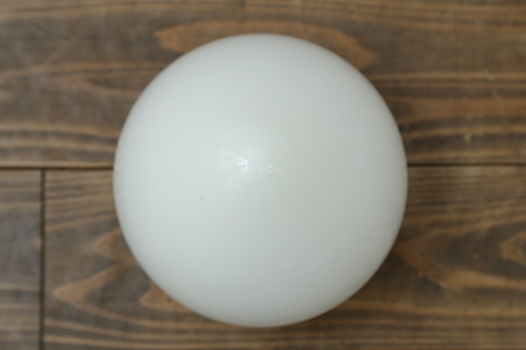 和製アンティーク　味わいある金属アームと雫形シェードのウォールライト　(R-084080)