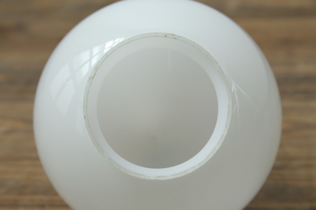 和製アンティーク　味わいある金属アームと雫形シェードのウォールライト　(R-084080)