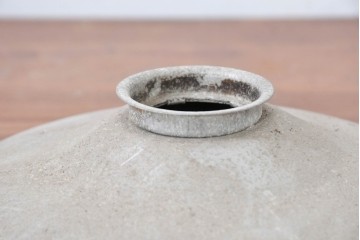 《引っ掛けシーリング式ペンダントライト加工費込み》　和製アンティーク　アルミの素朴な風合いが際立つペンダントライト　(R-084084)