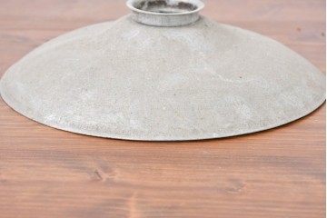 《引っ掛けシーリング式ペンダントライト加工費込み》　和製アンティーク　アルミの素朴な風合いが際立つペンダントライト　(R-084084)