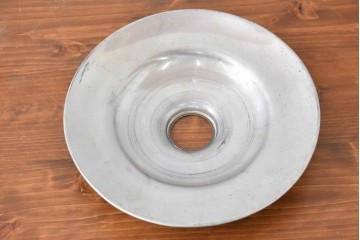 《引っ掛けシーリング式ペンダントライト加工費込み》　和製アンティーク　アルミの素朴な質感が味わい深いペンダントライト　(R-084085)