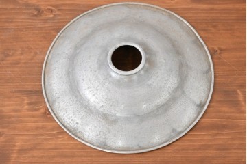 《引っ掛けシーリング式ペンダントライト加工費込み》　和製アンティーク　アルミの素朴な質感が味わい深いペンダントライト　(R-084085)