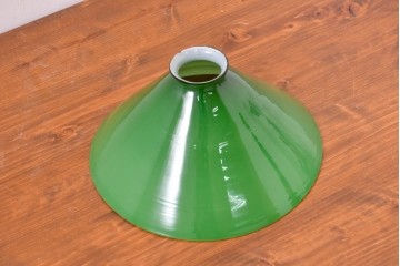 《引っ掛けシーリング式ペンダントライト加工費込み》　和製ヴィンテージ　被せガラスの爽やかなグリーンが魅力のペンダントライト　(R-084087)