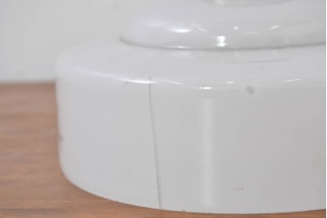 《引っ掛けシーリング式ペンダントライト加工費込み》　和製アンティーク　花鳥の切子模様が趣を添えるペンダントライト　(R-084089)