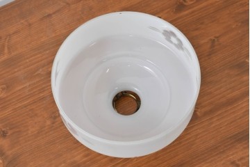 《引っ掛けシーリング式ペンダントライト加工費込み》　和製アンティーク　花鳥の切子模様が趣を添えるペンダントライト　(R-084089)