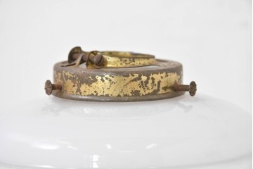 《引っ掛けシーリング式ペンダントライト加工費込み》　和製アンティーク　花鳥の切子模様が趣を添えるペンダントライト　(R-084089)