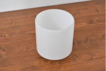 《引っ掛けシーリング式ペンダントライト加工費込み》　和製アンティーク　乳白色のシンプルなペンダントライト　(R-084099)