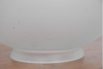 《引っ掛けシーリング式ペンダントライト加工費込み》　和製アンティーク　切子ガラスの星模様が美しい球体型ペンダントライト　(R-084100)