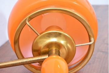 和製ヴィンテージ　被せガラスの温かな趣が漂うレトロデザインの壁掛け照明　(R-084108)