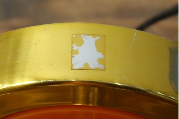 和製ヴィンテージ　レトロな被せガラスの壁掛け照明　(R-084114)