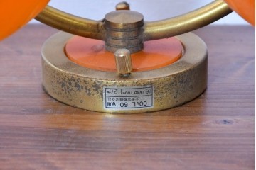 和製ヴィンテージ　被せガラスの温かな趣が漂うレトロデザインの壁掛け2灯照明　(R-084116)