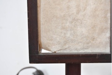 和製ヴィンテージ　やさしい灯りを透かす木枠と障子張りの卓上照明　(R-084118)