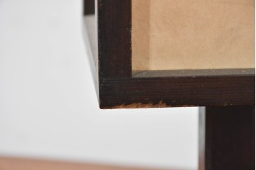 和製ヴィンテージ　やさしい灯りを透かす木枠と障子張りの卓上照明　(R-084118)