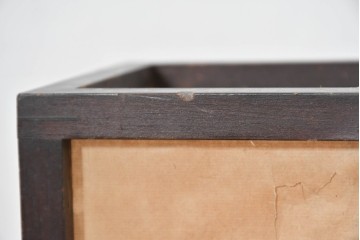 和製ヴィンテージ　やさしい灯りを透かす木枠と障子張りの卓上照明　(R-084118)