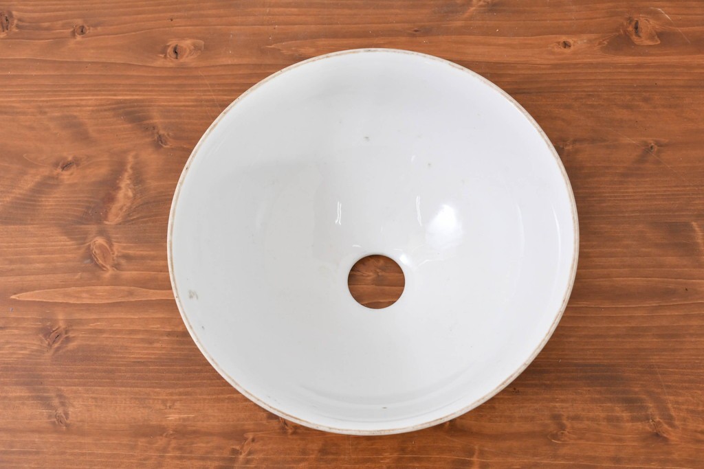 《引っ掛けシーリング式ペンダントライト加工費込み》　アンティーク照明　オールドノリタケ・則武(日陶)　赤絵の図柄が印象的なペンダントライト　(R-084122)