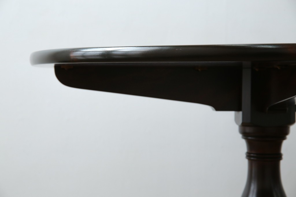 中古　美品　松本民芸家具　気品漂うクラシックなラウンドテーブル　(R-084124)