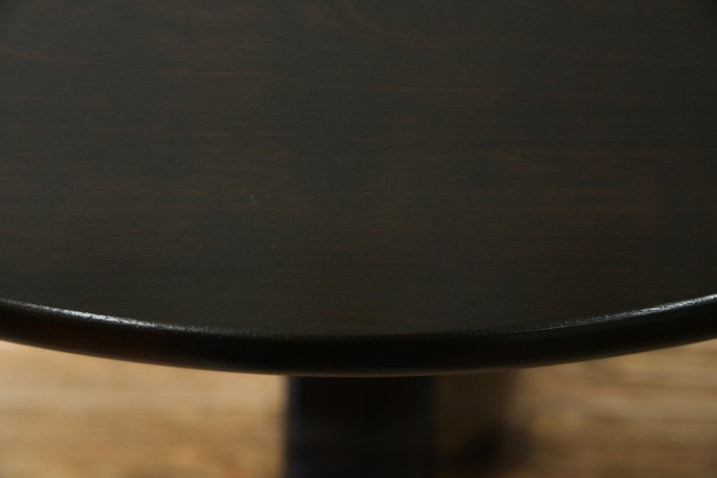 中古　美品　松本民芸家具　気品漂うクラシックなラウンドテーブル　(R-084124)