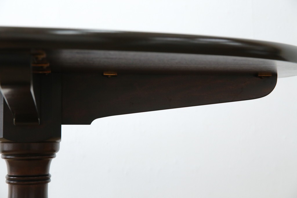 中古　美品　松本民芸家具　気品漂うクラシックなラウンドテーブル　(R-084124)