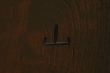 中古　美品　松本民芸家具　気品漂うクラシックなラウンドテーブル　(R-084124)