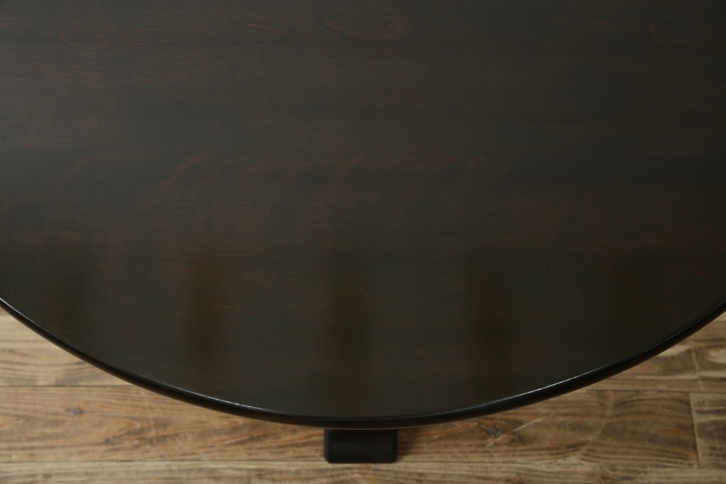 中古　美品　松本民芸家具　気品漂うクラシックなラウンドテーブル　(R-084124)