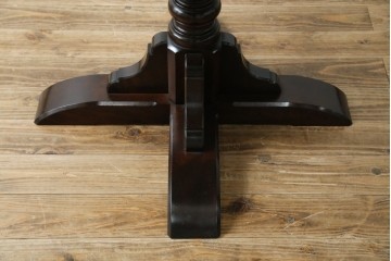 中古　美品　松本民芸家具　気品漂うクラシックなラウンドテーブル　(R-084124)