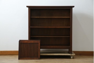 中古　美品　松本民芸家具　A型舞良茶タンス　洗練された佇まいの収納棚　(R-084125)