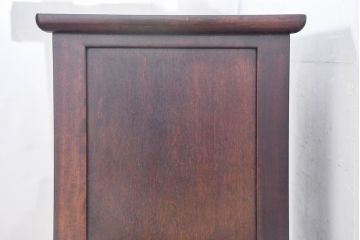 中古　美品　松本民芸家具　A型舞良茶タンス　洗練された佇まいの収納棚(下駄箱、靴箱、本箱、戸棚、食器棚、サイドボード)(R-084125)