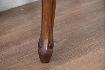 中古　海外輸入家具　天板大理石　クラシックなデザインが魅力の引き出し収納付きサイドテーブル(カフェテーブル、ナイトテーブル、花台、飾り台)(R-084127)