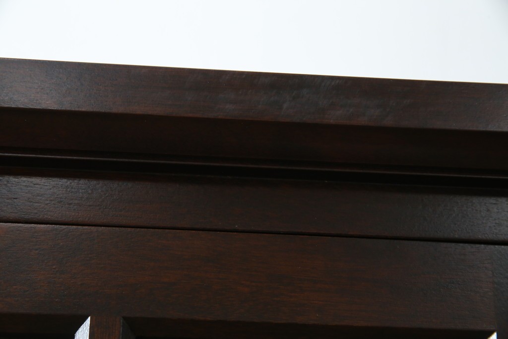 中古　美品　北海道民芸家具　HM160K　洗練されたデザインで空間に上質感をプラスする食器棚　(R-084131)