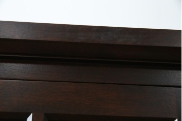 中古　美品　北海道民芸家具　HM160K　洗練されたデザインで空間に上質感をプラスする食器棚　(R-084131)