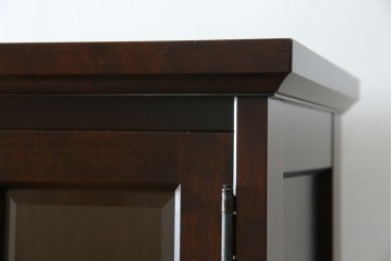 中古　美品　北海道民芸家具　HM160K　洗練されたデザインで空間に上質感をプラスする食器棚　(R-084131)