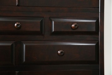 中古　美品　北海道民芸家具　HM160K　洗練されたデザインで空間に上質感をプラスする食器棚　(R-084131)