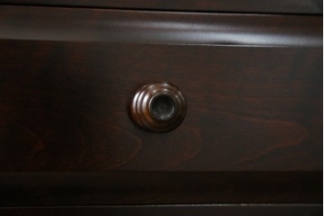 中古　美品　北海道民芸家具　HM160K　洗練されたデザインで空間に上質感をプラスする食器棚　(R-084131)