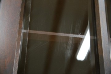 中古　美品　北海道民芸家具　HM160K　洗練されたデザインで空間に上質感をプラスする食器棚　(R-084131)