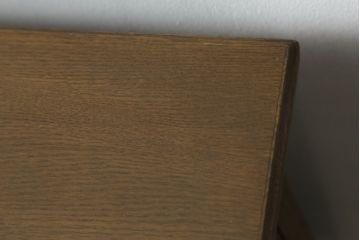 和製ビンテージ　神戸洋家具　オーク材　ノスタルジックな雰囲気漂う片袖机(ワークデスク、オフィスデスク、在宅用、在宅ワーク用、ヴィンテージ)(R-084134)
