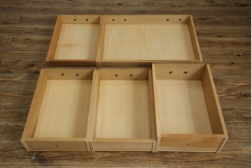 和製ビンテージ　神戸洋家具　オーク材　ノスタルジックな雰囲気漂う片袖机(ワークデスク、オフィスデスク、在宅用、在宅ワーク用、ヴィンテージ)(R-084134)